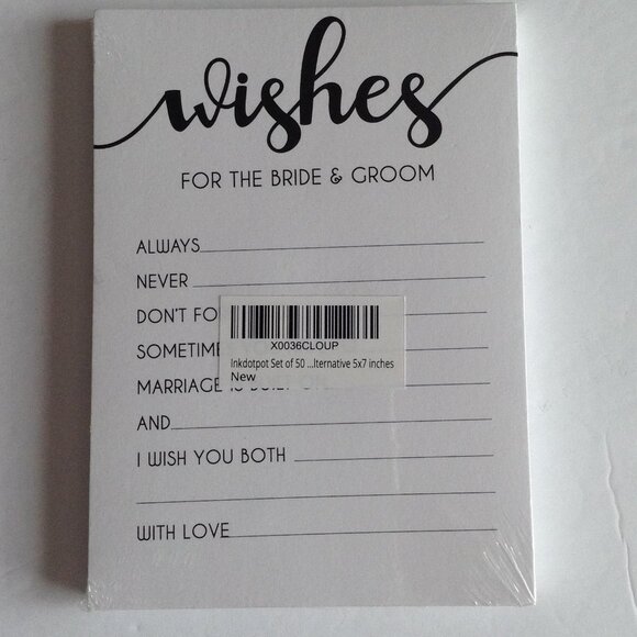 Wedding  Stationary Cards Wishes for the Bride and Groom NWOT - Picture 1 of 3